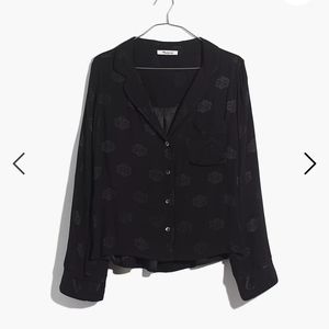 Madewell Floral Jacquard Pajama Shirt